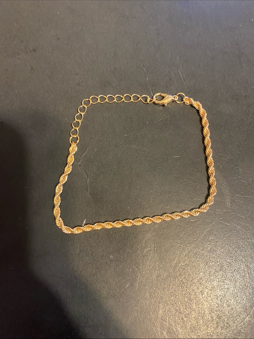 Gold Rope Chain Bracelet - Women's Elegant Bracelet